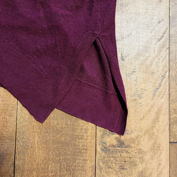 Ever New Wine Coloured Loose Fit Wool Turtleneck Sweater, Size S - Picture 10 of 12